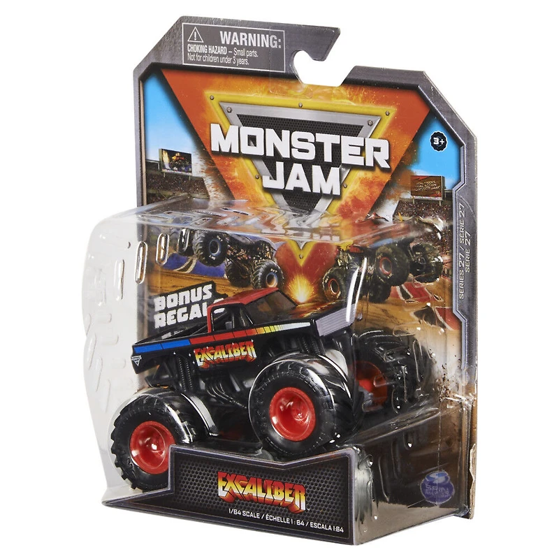 Monster Jam, Official Excaliber Truck, Die-Cast Vehicle, 1:64 Scale