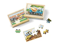 Construction Jigsaw Puzzles in a Box - English Edition