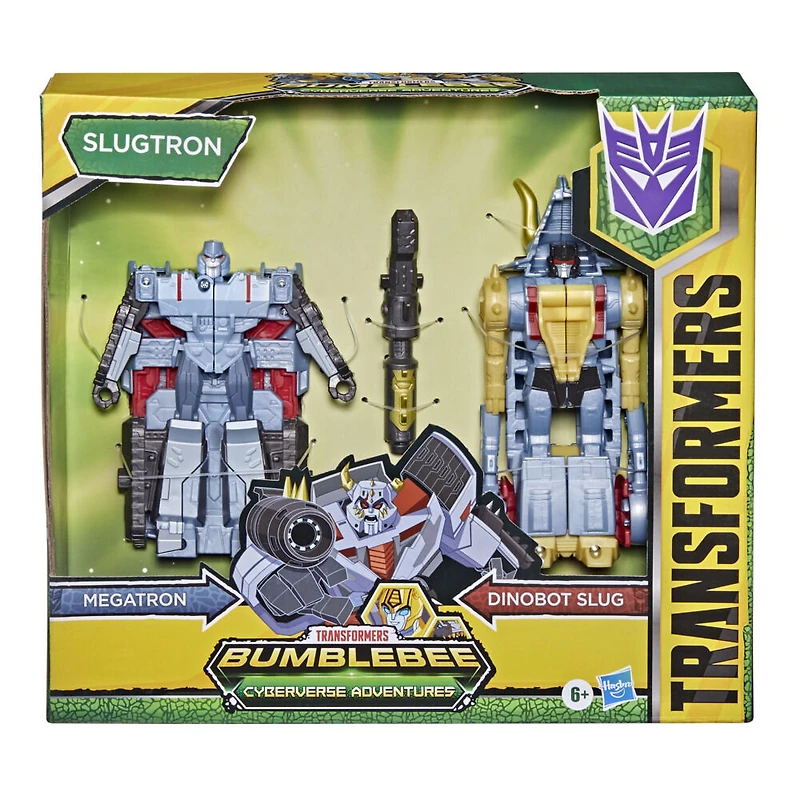 Transformers Bumblebee Cyberverse Adventures Dinobots Unite,  figurines Dino Combiners Slugtron