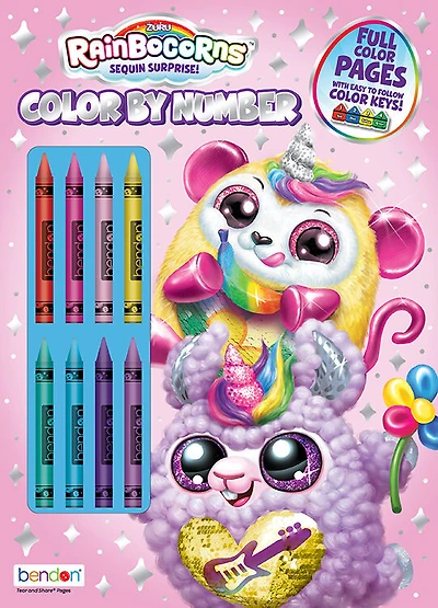 Rainbocorns Color By Number - English Edition