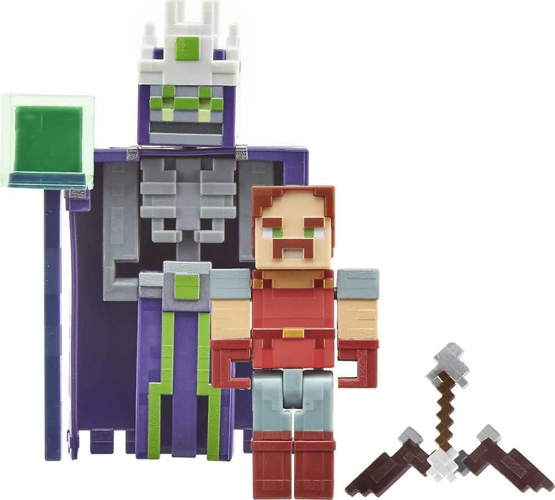 Minecraft- Dungeons - Figurines - Le Sans-Nom et Hal