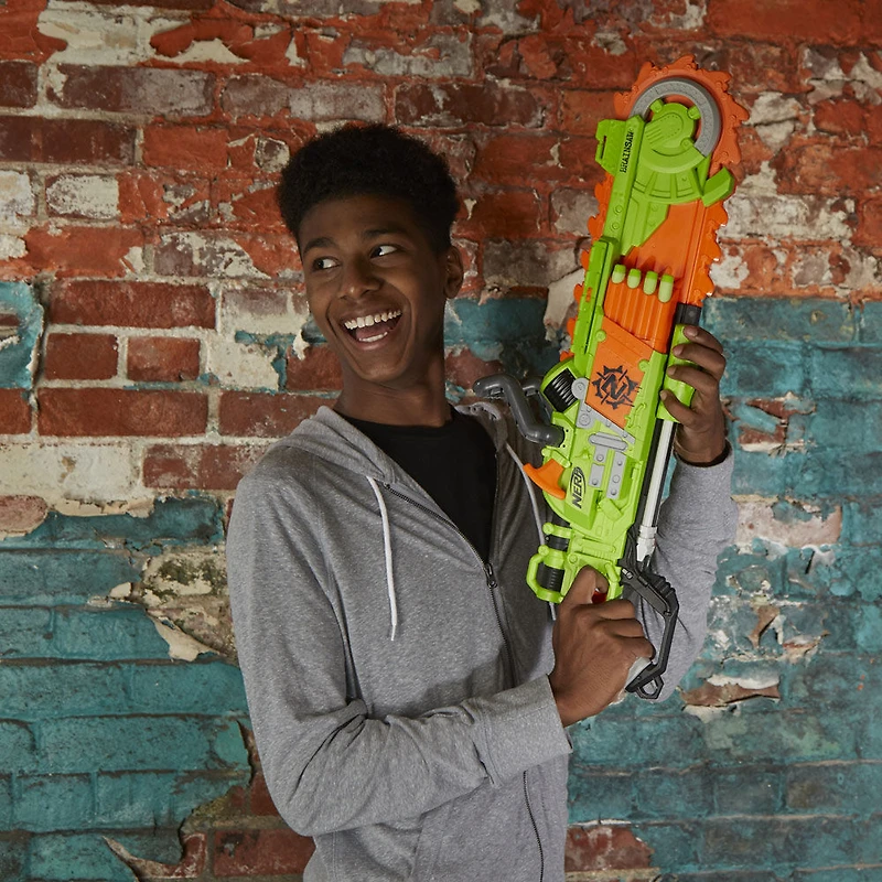 Nerf Zombie Strike Brainsaw Dart-Firing Blaster - R Exclusive