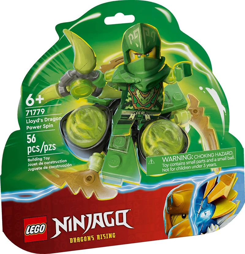 LEGO NINJAGO La vrille Spinjitzu puissante du dragon de Lloyd 71779 Ensemble de jeu de construction (56 pièces)