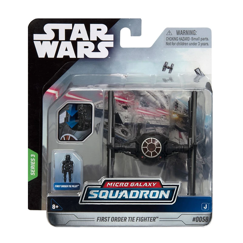 Assortiment de véhicules et de figurines Star Wars 7,6 cm - Chasseur TIE du Premier Ordre