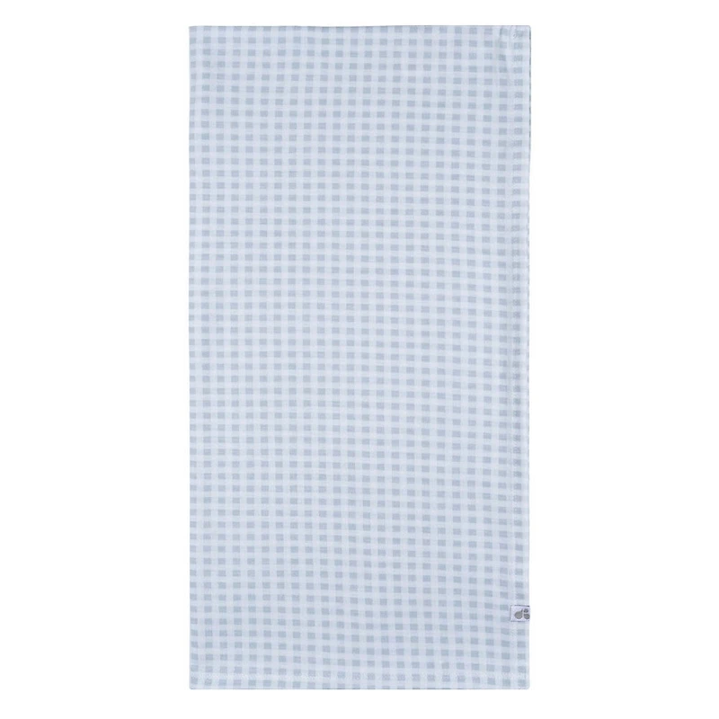 Just Born  - 2 piece Swaddle Blanket+Hat - Blue Plaid