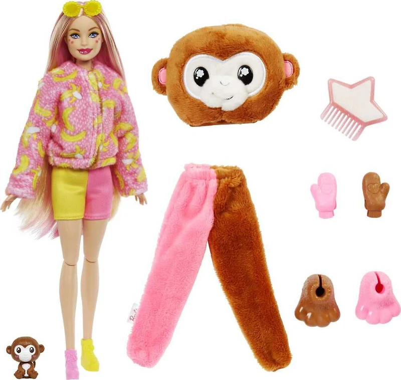 Barbie Poupée Cutie Reveal Série Jungle