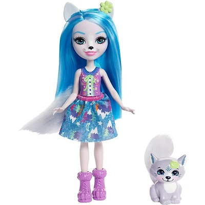 Enchantimals - Poupée Winsley Wolf et figurine Trooper