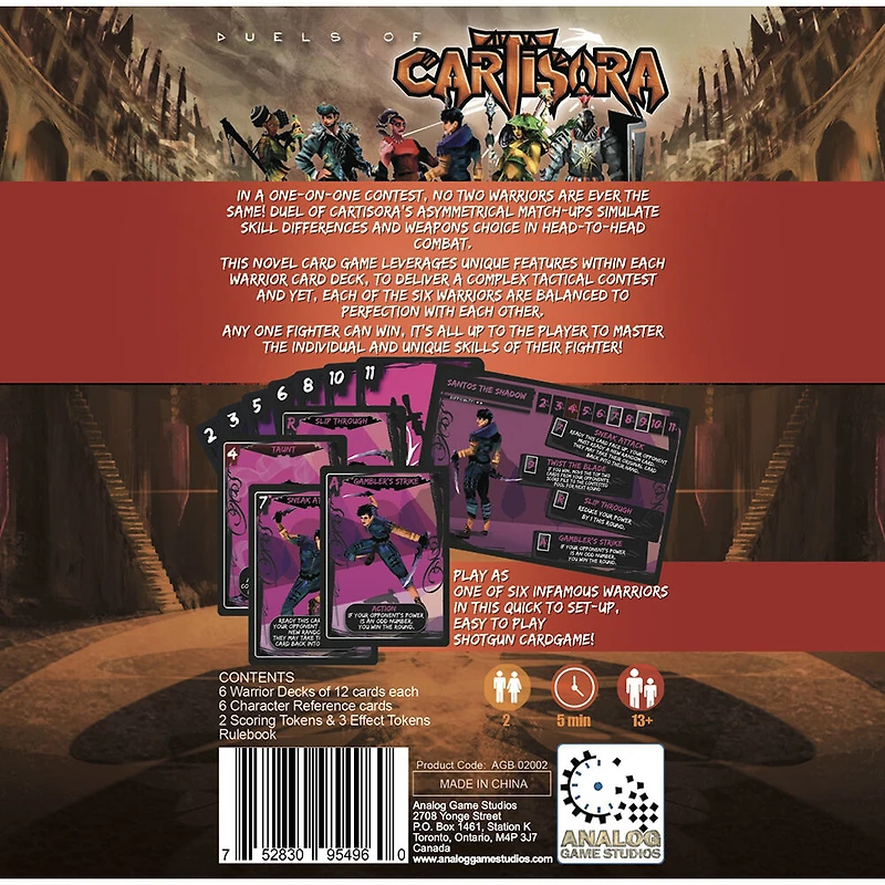 "Duels of Cartisora" - Édition anglaise