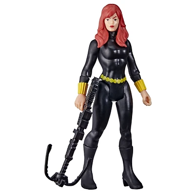 Hasbro Marvel Legends Series Retro 375 Collection, figurine Black Widow de 9,5 cm, 1 accessoire