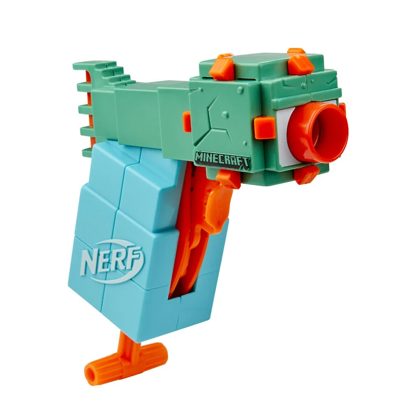 Nerf Microshots Minecraft, mini-blaster Guardian, design du monstre de Minecraft