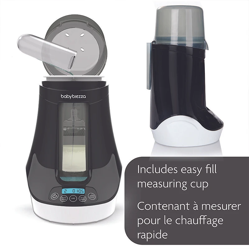 Baby Brezza - Chauffe-biberon pour lait maternel et preparation lactee - Noir et blanc