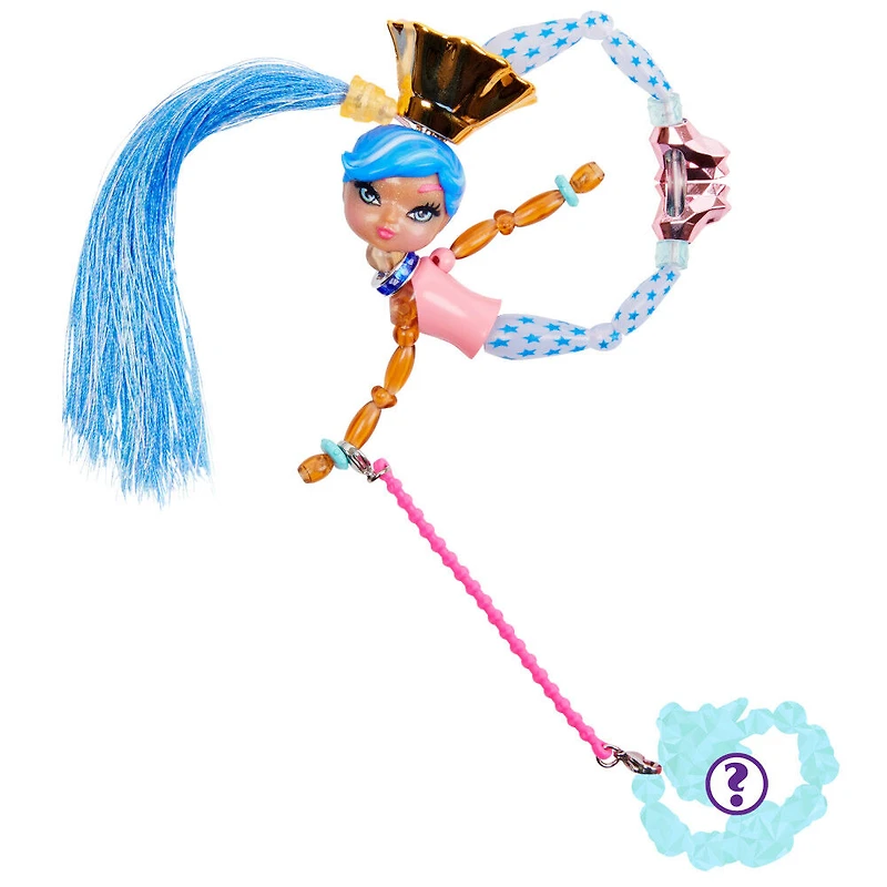 Twisty Girlz, Series 2, Ebon E. Transforming Doll to Collectible Bracelet with Mystery Twisty Petz