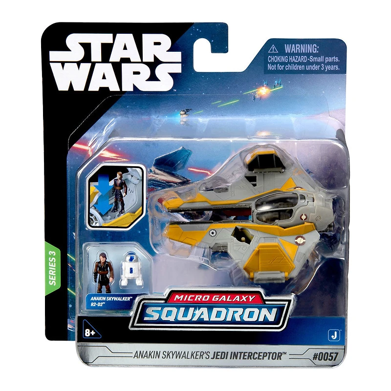 Star Wars Micro Galaxy Squadron 3" Véhicule - Anakin Skywalker's Jedi Interceptor