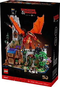 Ensemble LEGO Ideas Dungeons & Dragons : L'histoire du dragon rouge