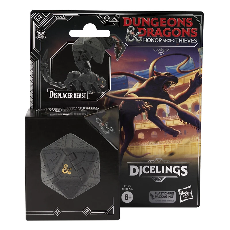 Dungeons and Dragons Honor Among Thieves, monstre-dé Dicelings D&D, figurine de collection bête éclipsante convertible en d20 géant