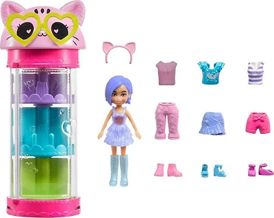 Polly Pocket Coffret Tube mode de rêve tournant