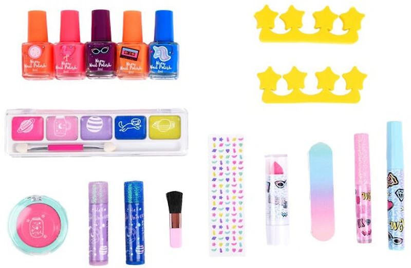 Create-It! Trousse De Maquillage Néon/Paillettes