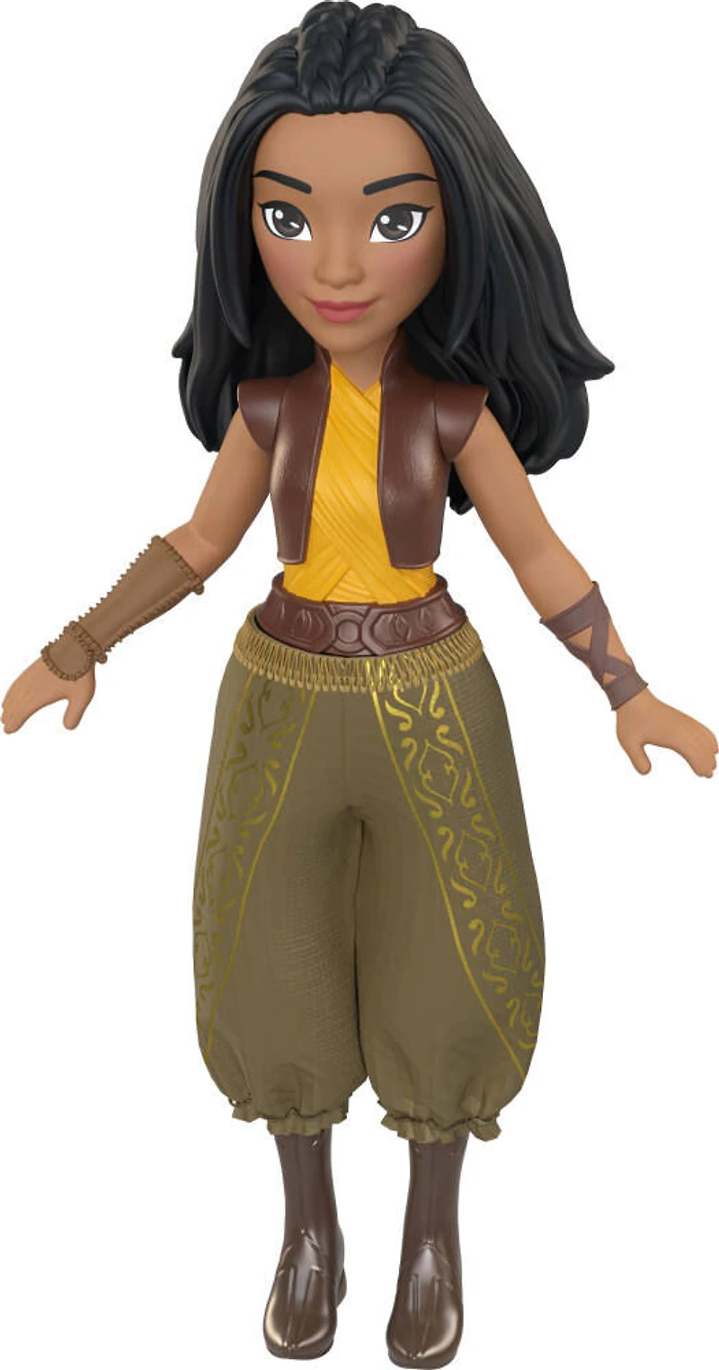 Princesses Disney Base Petite poupée Raya, tenue brillante