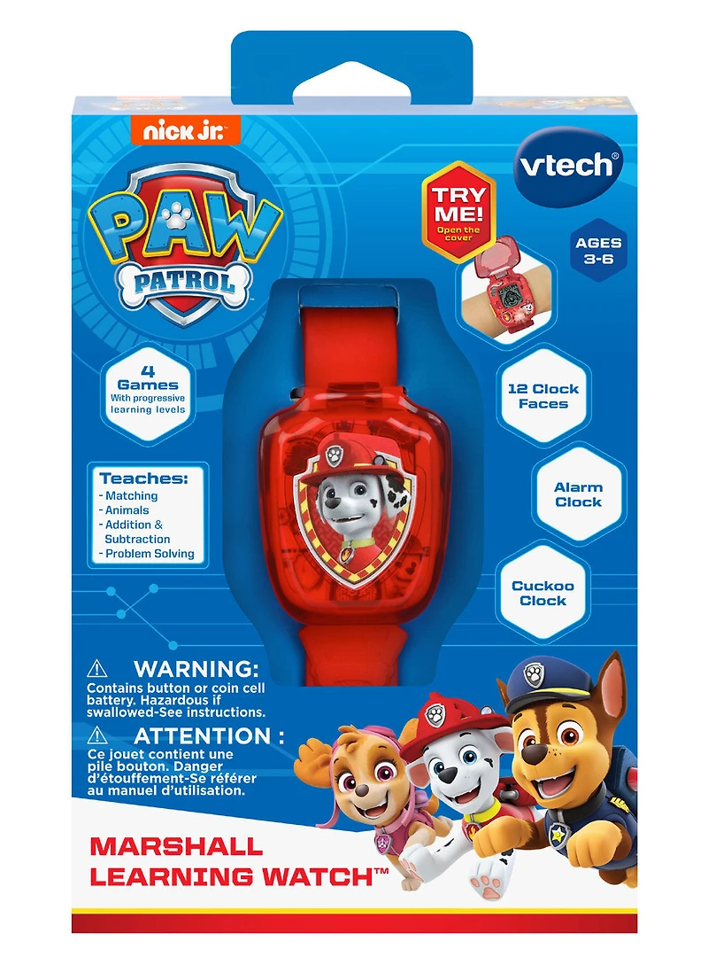 VTech PAW Patrol : La Pat' Patrouille - La montre interactive de Marcus - Édition anglaise