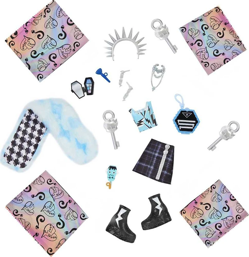Monster High Doll, Frankie Stein, Skulltimate Secrets: Fearidescent