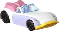 Hot Wheels Daisy Duck Character Car, Collectible 1:64 Scale Toy Car Inspired by Popular Disney Entertainment