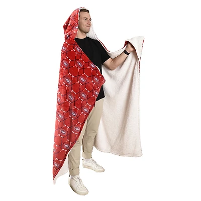 Couverture à capuche des Canadiens de Montréal de la LNH (50 x 70 po)