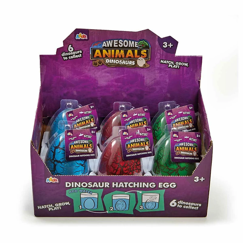 Oeuf d'éclosion de dinosaures Awesome Animals - Les styles peuvent varier - Exclusivité R - Édition anglaise - Notre exclusivité - Un par achat