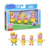Peppa Pig Peppa's Adventures Peppa's Family Rainy Day Figure 4-Pack