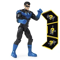 DC Comics, Figurine articulée Nightwing de 10 cm avec 3 accessoires mystère