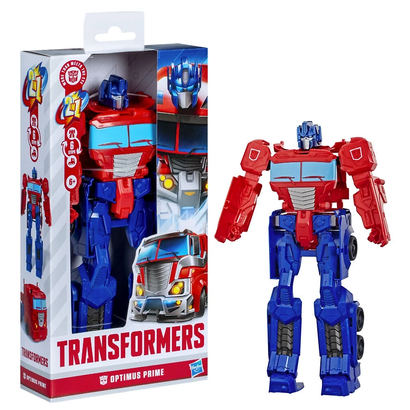 Transformers Authentics Titan Changers, figurine Optimus Prime, pour enfants à partir de 6 ans, 28 cm