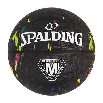 BALLON DE BASKET SPALDING MARBRE NOIR, TAILLE 7