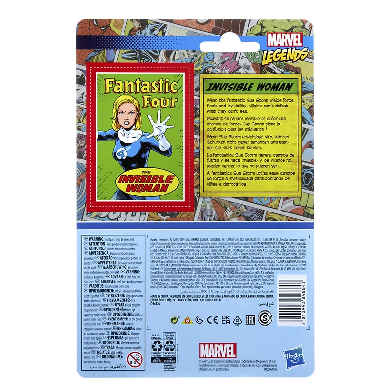 Marvel Legends Series Retro 375, figurine de collection Invisible Woman