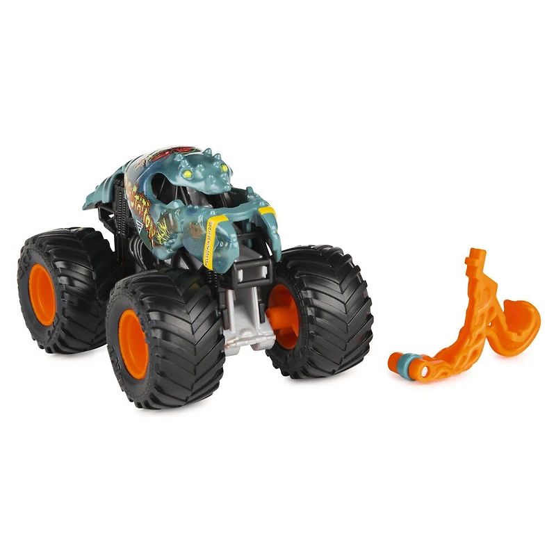 Monster Jam, Monster truck Crushstation officiel, véhicule en métal moulé, série Arena Favorites, échelle 1:64