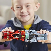Transformers EarthSpark Cyber-Combiner Terran Twitch and Robby Malto Action Figures