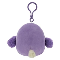Squishmallows 3.5" Clip On - Neha l'oiseau Dodo violet