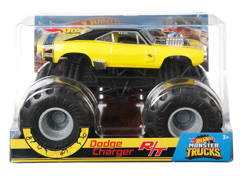 Hot Wheels - Monster Trucks - Véhicule Dodge Charger R/T 1970 - Édition anglaise