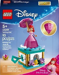 LEGO Disney Princess Twirling Ariel Building Toy - Little Mermaid Toy for Fans of Movie - 43259