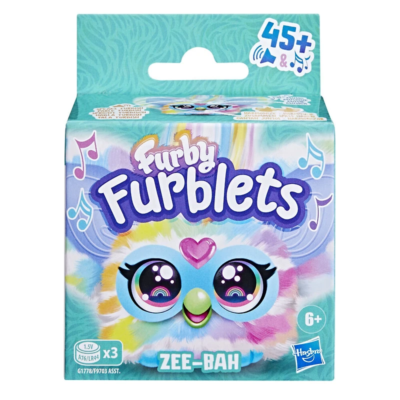 Furby Furblets Zee-Bah, mini zèbre en peluche