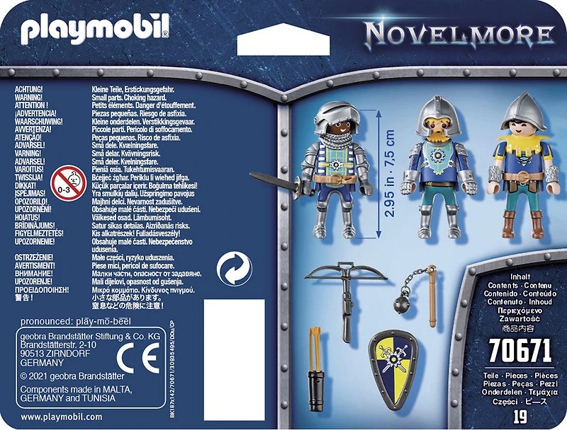 Playmobil - 3 Chevaliers Novelmore