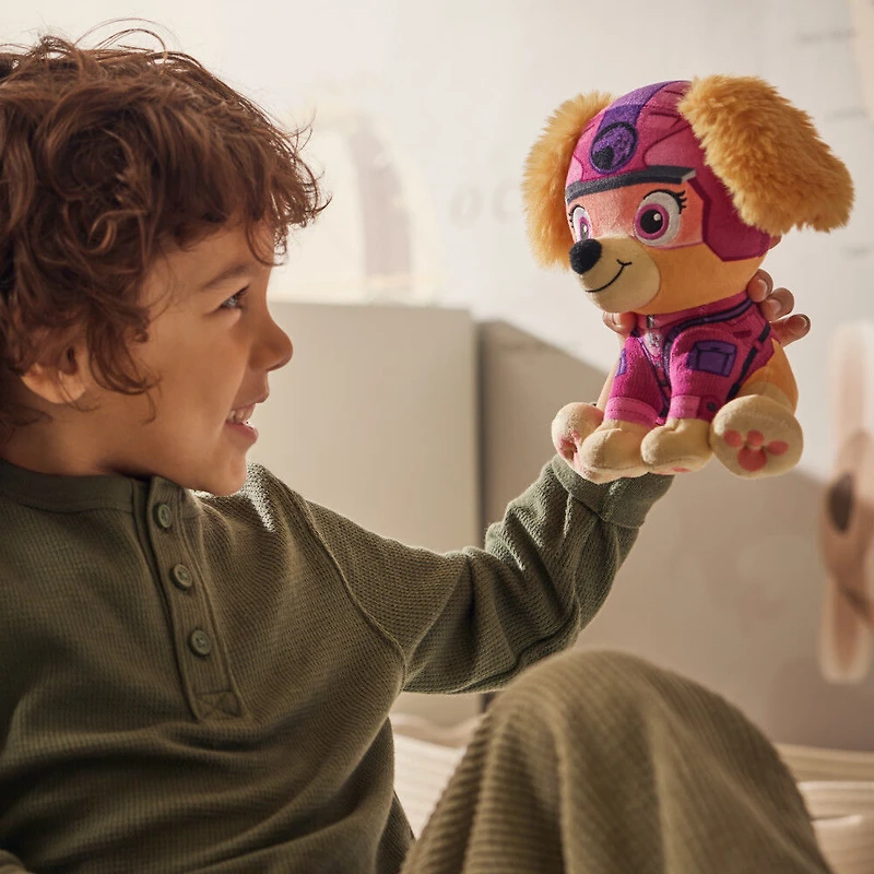 PAW Patrol Jungle Pups, Peluche Stella de 20,3 cm, animal en peluche