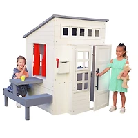 KidKraft Modern Outdoor Playhouse-White
