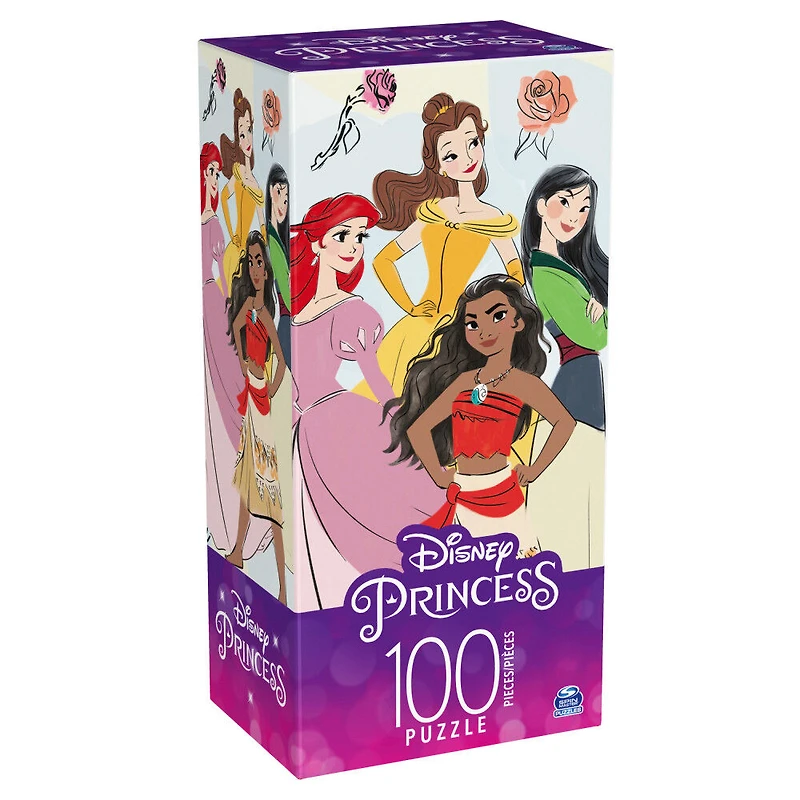 Disney Princess, Puzzle de 100 pièces, pour les familles et les enfants à partir de 4 ans