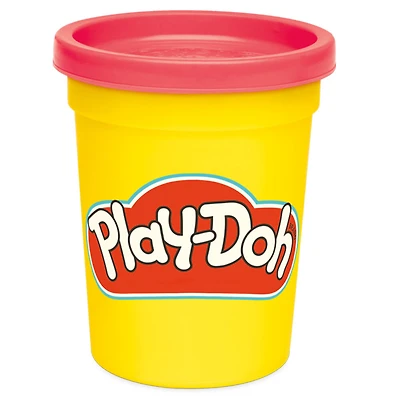 Play-Doh, pot individuel de pâte à modeler rose fluo de 112 g, jouet pour enfants