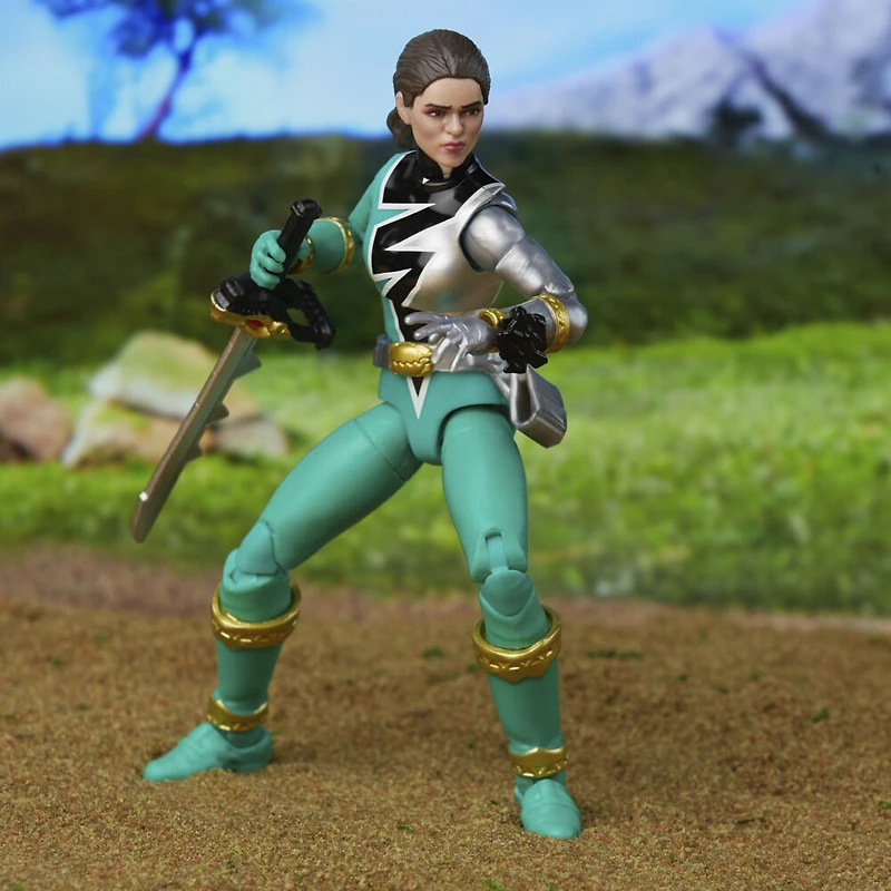 Power Rangers Lightning Collection, figurine Ranger vert Dino Fury de 15 cm