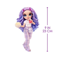 Rainbow High Jr High PJ Party Violet (Purple) 9" Posable Doll