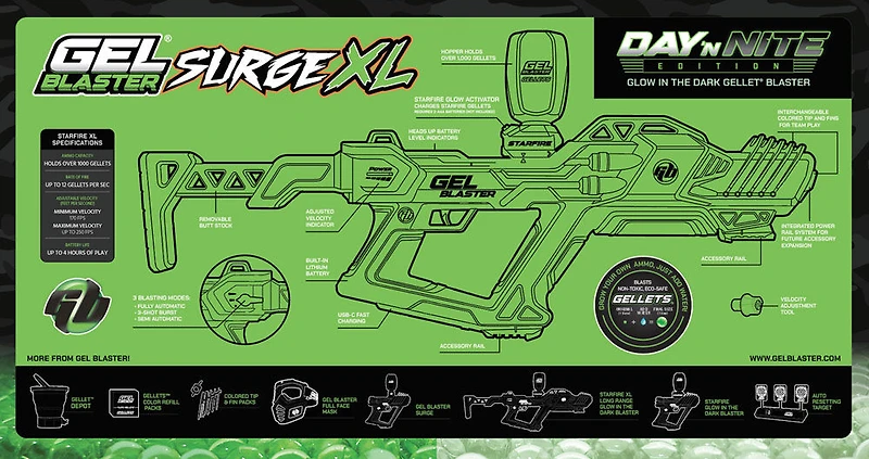 Gel Blaster Surge XL Day N Nite Blaster