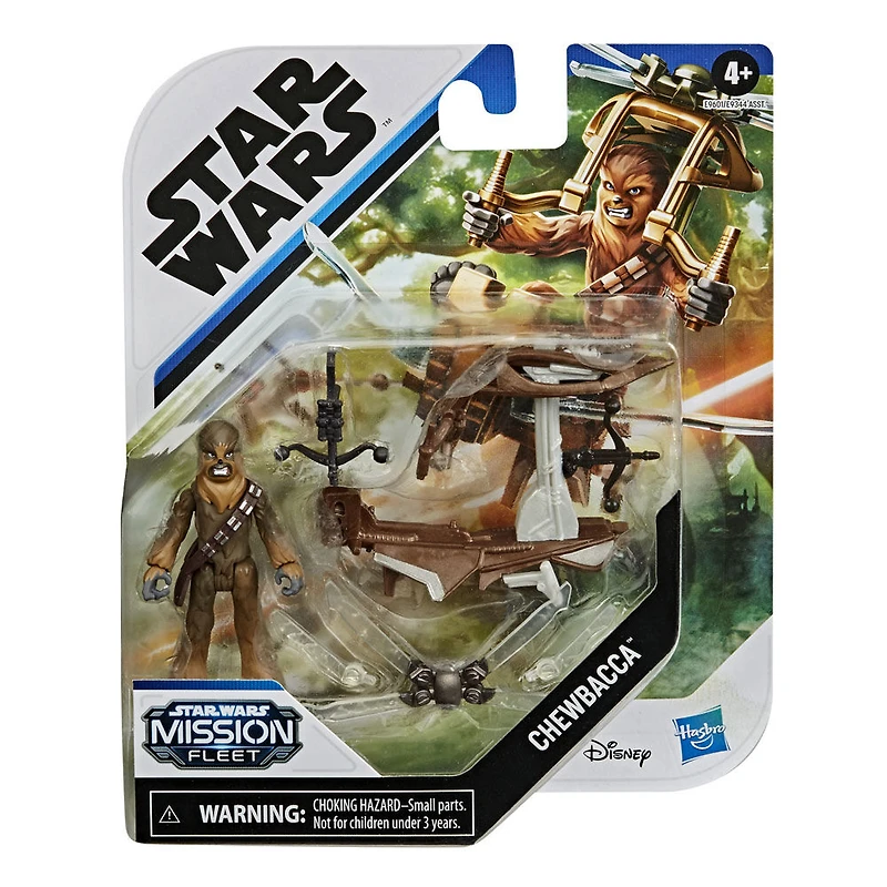 Star Wars Mission Fleet, Chewbacca Beachfront Barrage, classe équipement, figurine de 6 cm avec véhicule