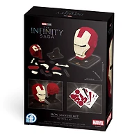 4D Build, Marvel Studios Iron Man Helmet, 3D Puzzle Paper Model Kit, 92 Piece Paper Model Kit