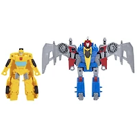 Transformers Toys Buzzworthy Bumblebee Dino Combiner Bumbleswoop Action Figures, 4.5-Inch - R Exclusive