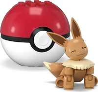 MEGA  Pokémon  Figurine articulée  Évoli, Pokéball (24 pièces)